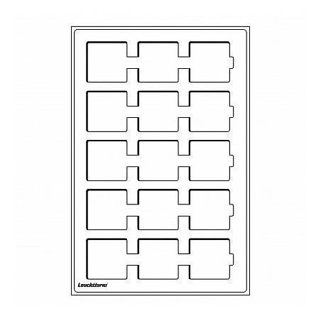 eurocoin eurocoins Coin trays L 50x50 mm blue