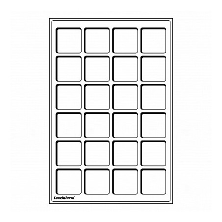 eurocoin eurocoins Coin trays L for 24 coins up to 47 mm blue