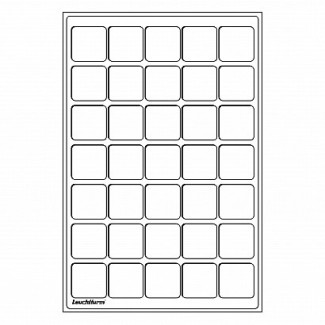 Euromince mince PLATO L na 35 mincí do 39 mm modrej farby