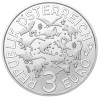 eurocoin eurocoins 3 Euro Austria 2021 - Deinonychus antirrhopus (UNC)