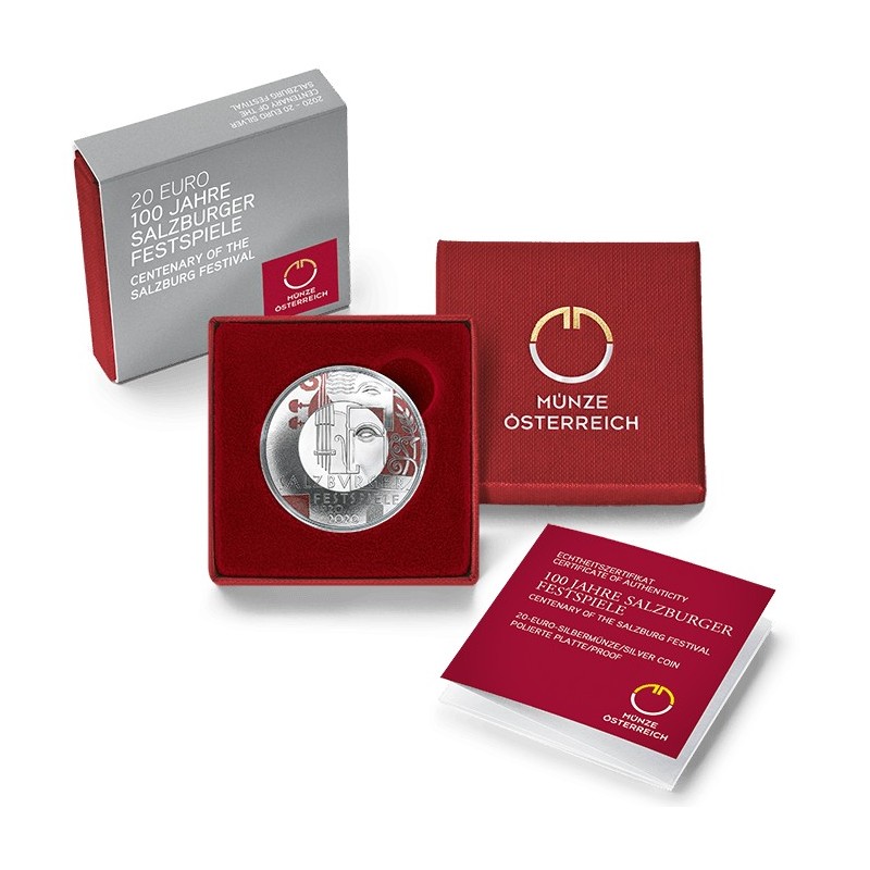 eurocoin eurocoins 20 Euro Austria 2020 - Salzburg Festival (Proof)