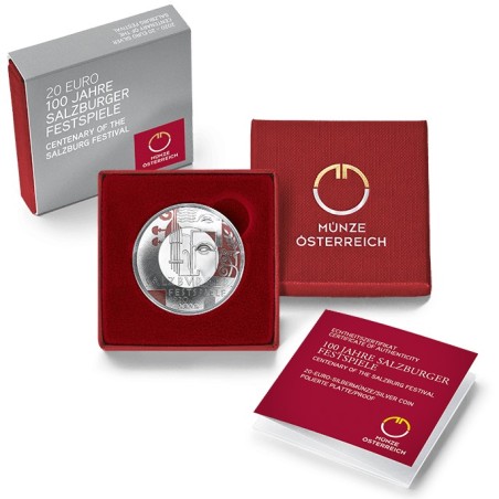Euromince mince 20 Euro Rakúsko 2020 - Festival v Salzburgu (Proof)