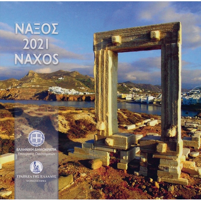 eurocoin eurocoins Greece 2021 set of coins - Naxos (BU)
