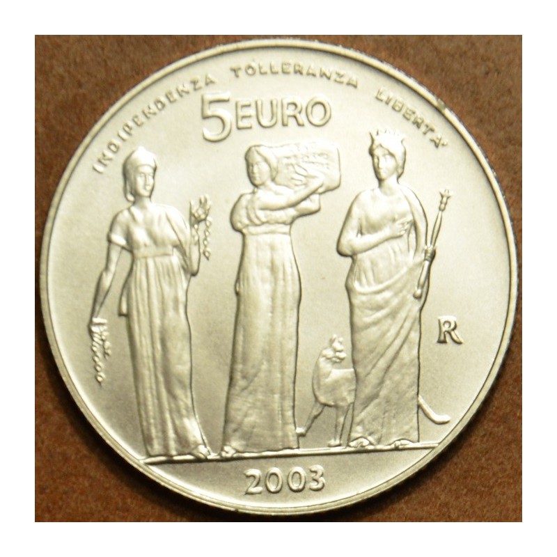 euroerme érme 5 Euro San Marino 2003 - San Marino 1700. évfordulója...