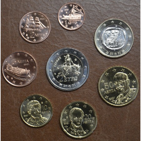 eurocoin eurocoins Greece 2021 set of coins (UNC)