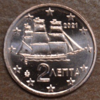 Euromince mince 2 cent Grécko 2021 (UNC)
