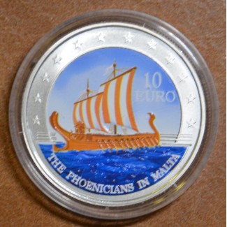 Euromince mince 10 Euro Malta 2011 - Feničania na Malte (farbená Pr...