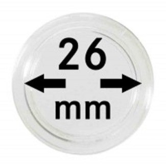 euroerme érme 26 mm Lindner kapszula 2 Eurós érmékre (100 db)