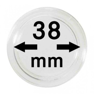 eurocoin eurocoins 38 mm Lindner coin capsules (10 pcs)