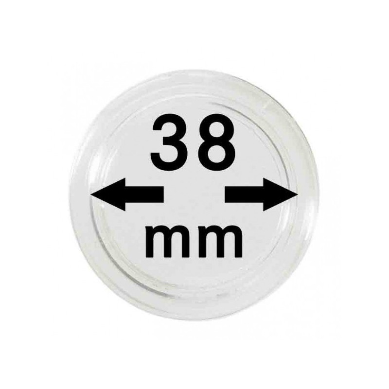 euroerme érme 38 mm Lindner kapszula (10 db)