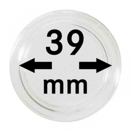 Euromince mince 39 mm Lindner kapsule (10 ks)