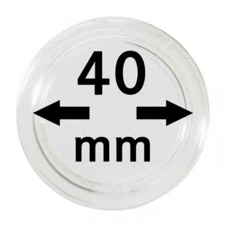 euroerme érme 40 mm Lindner kapszula (10 db)