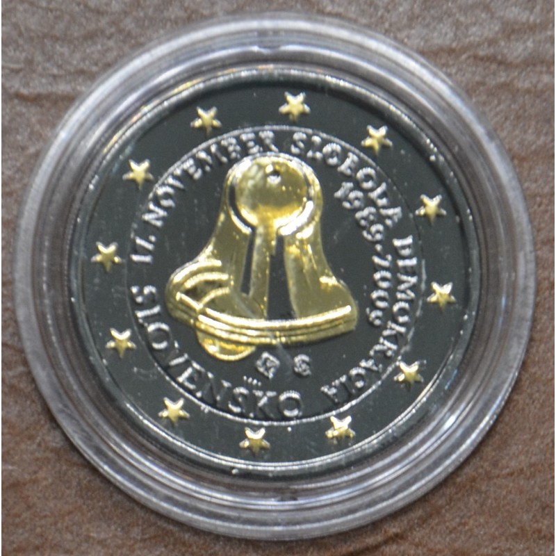 Euromince mince 2 Euro Slovensko 2009 - Deň boja za slobodu a demok...
