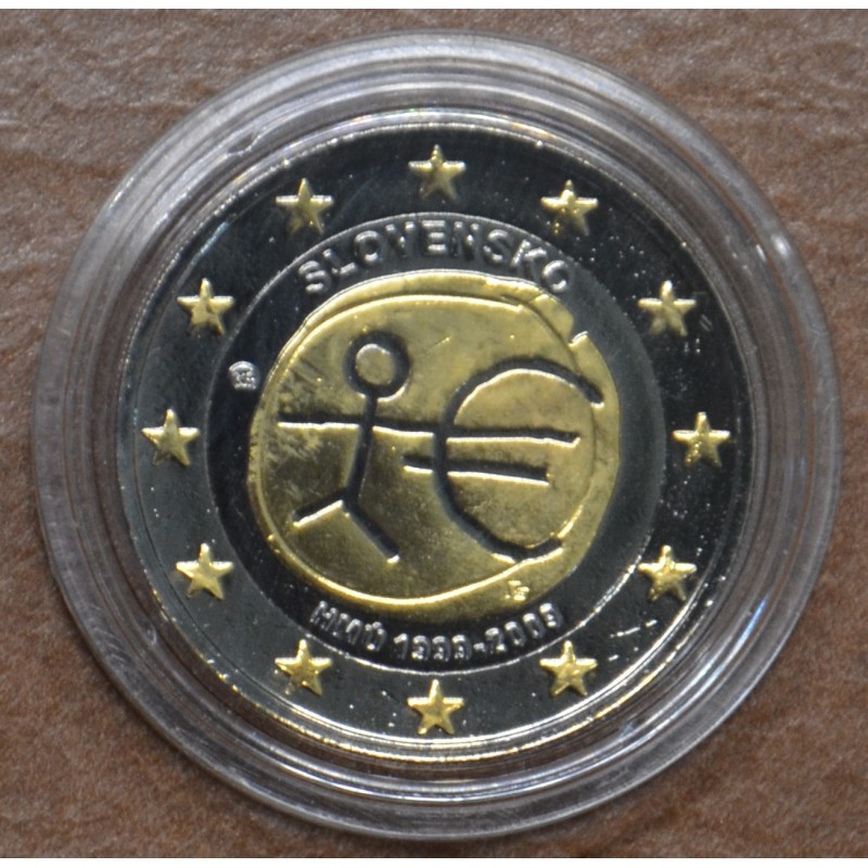 euroerme érme 2 Euro Szlovákia 2009 - 10 éves az Európai Monetáris ...