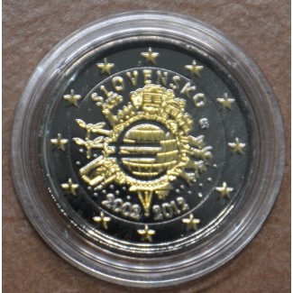 Euromince mince 2 Euro Slovensko 2012 - 10. výročia vzniku Eura (ru...