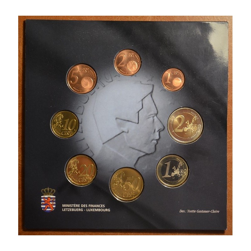 eurocoin eurocoins Official set of 8 coins Luxembourg 2003 (BU)
