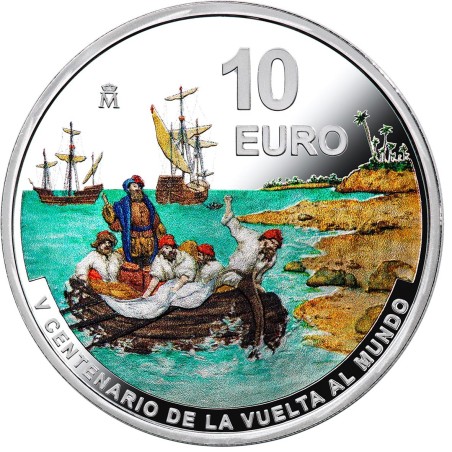 eurocoin eurocoins 10 Euro Spain 2021 - 1st Round-The-World Voyage ...