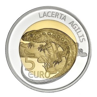 5 Euro Luxembourg 2021 - Lacerta agilis (Proof)
