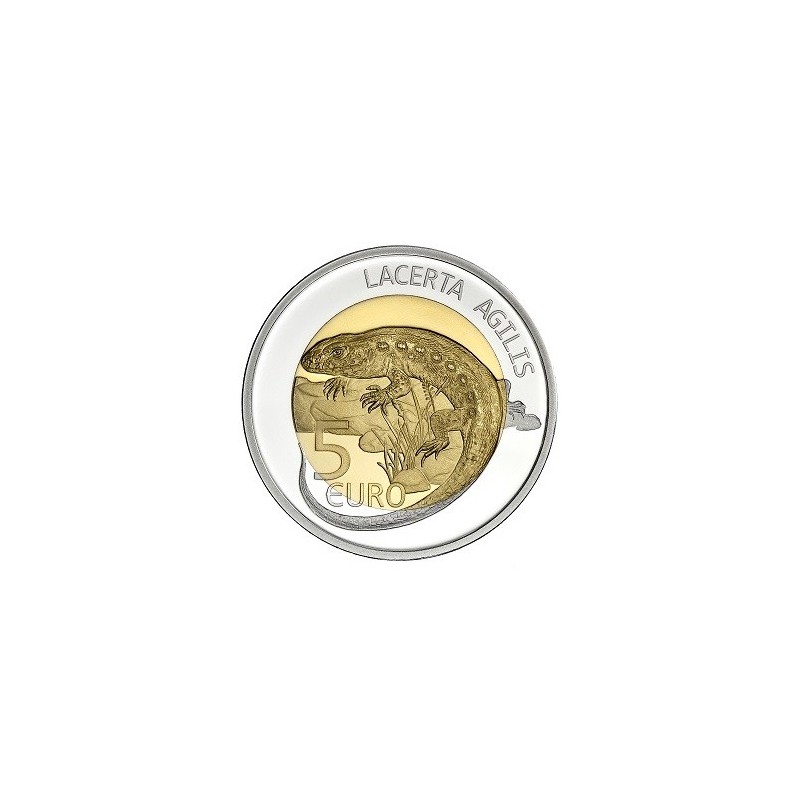 euroerme érme 5 Euro Luxemburg 2021 - Lacerta agilis (Proof)