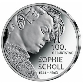 20 Euro Germany 2021 - Sophie Scholl (UNC)