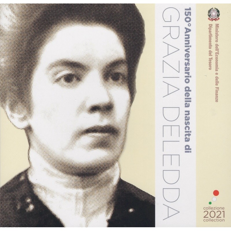 Euromince mince Taliansko 2021 sada 9 mincí s 5 Euro Ag mincou Graz...