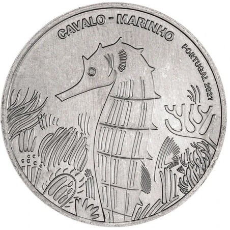 eurocoin eurocoins 5 Euro Portugal 2021 - Seahorse (UNC)