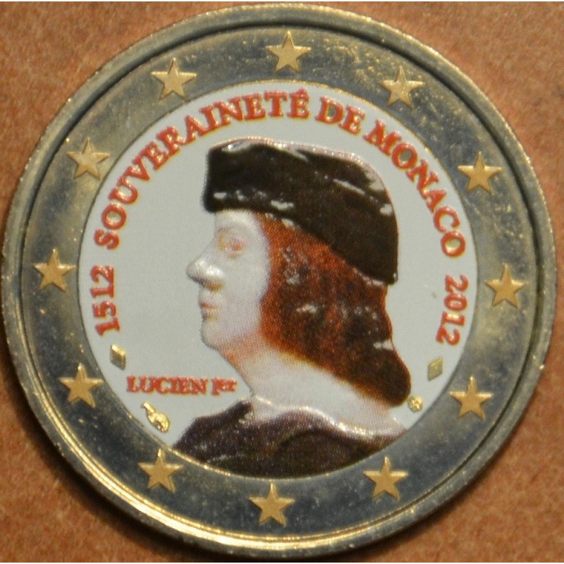 Euromince mince 2 Euro Monaco 2012 - 500. výročie nezávislosti (far...
