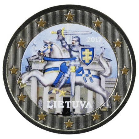 euroerme érme 2 euro Litvánia 2017 (színezett UNC)