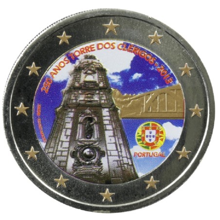 euroerme érme 2 Euro Portugália 2013 - 250 éves a Clerigos torony V...