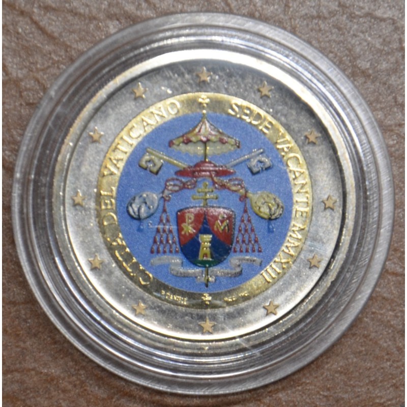 eurocoin eurocoins 2 Euro Vatican 2013 - Sede Vacante (colored UNC)