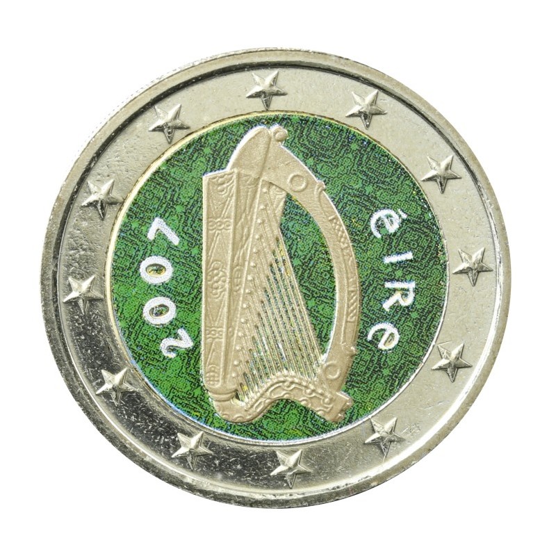 Euromince mince 2 Euro Írsko 2007 (farebná UNC)