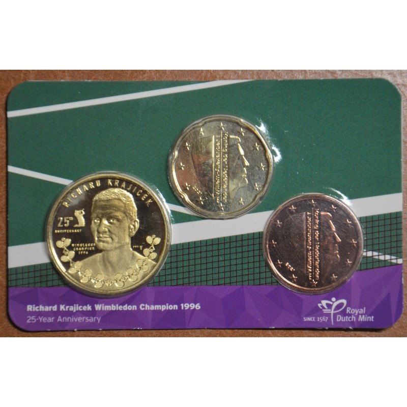 euroerme érme 5+20 cent Hollandia 2021 - Richard Krajicek (BU)