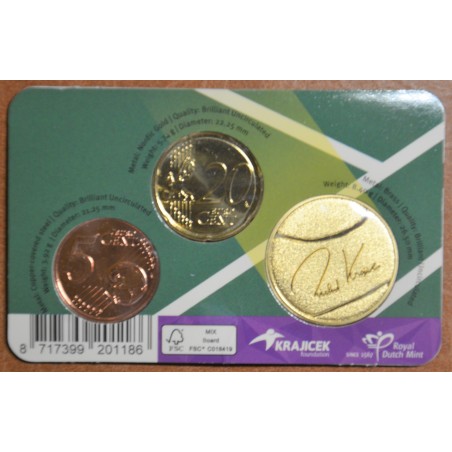 Euromince mince 5+20 cent Holandsko 2021 - Richard Krajicek (BU karta)