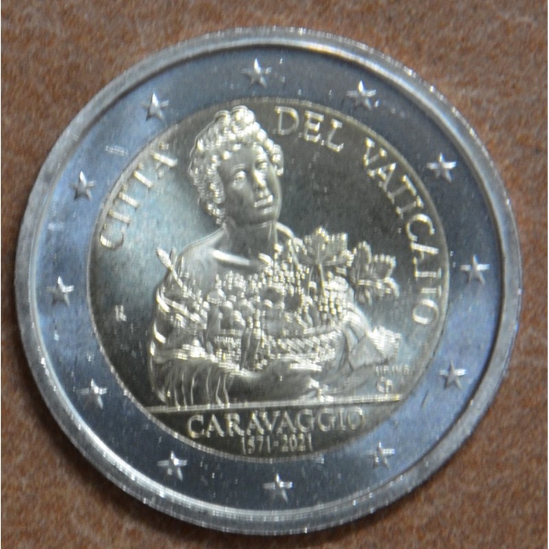 Euromince mince 2 Euro Vatikán 2021 - 450. výročie narodenia Carava...