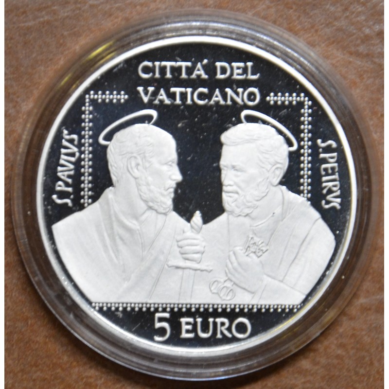 eurocoin eurocoins 5 Euro Vatican 2021 - St. Peter and Paul (Proof)