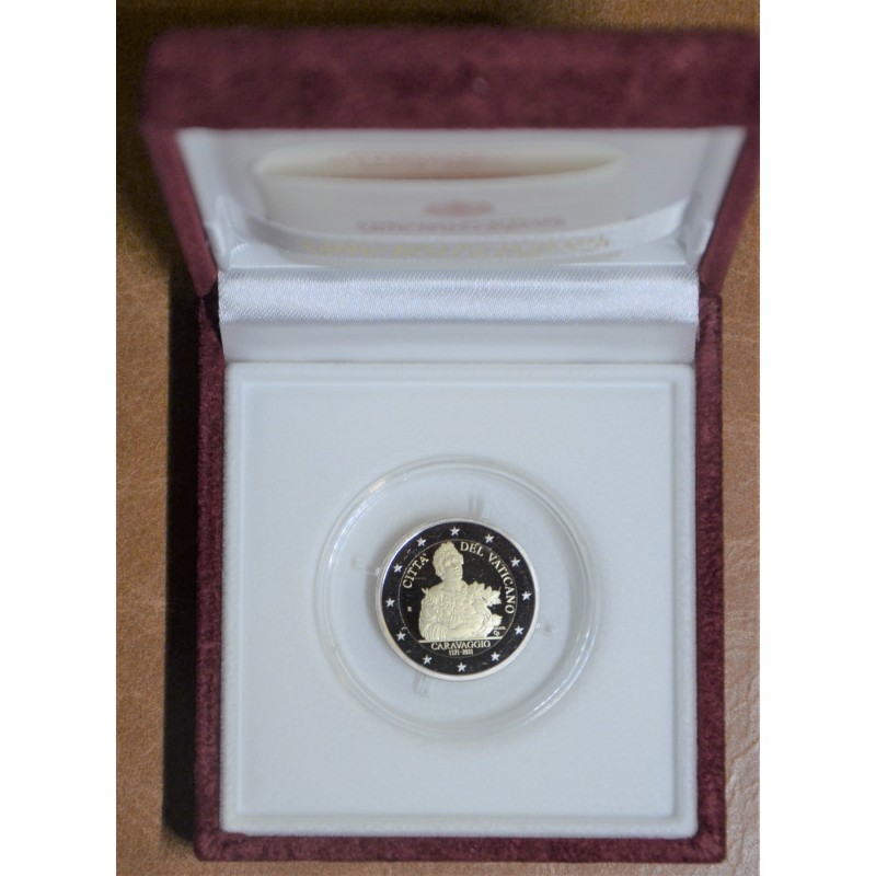 Euromince mince 2 Euro Vatikán 2021 - 450. výročie narodenia Carava...