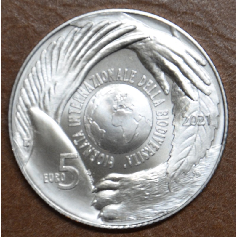 Euromince mince 5 Euro San Marino 2021 - Svetový deň biodiverzity (BU)
