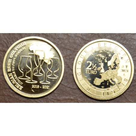 Euromince mince 2,5 Euro Belgicko 2021 - Belgická pivná kultúra (UNC)