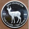 euroerme érme 5000 frank Csad 2021 - Antilop (1 oz. Ag)