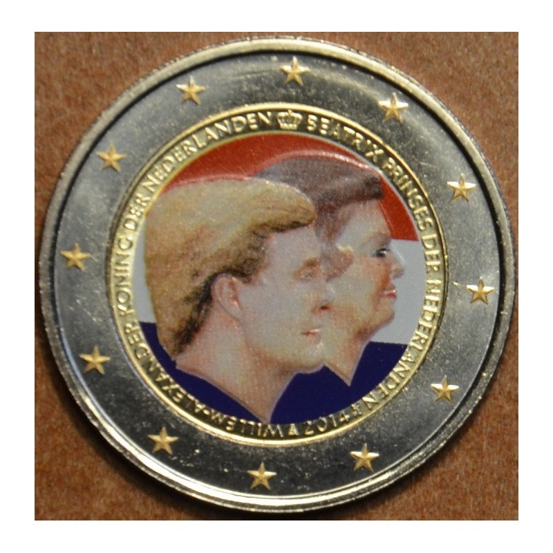 Euromince mince 2 Euro Holandsko 2014 - Dvojportrét II. (farebná UNC)