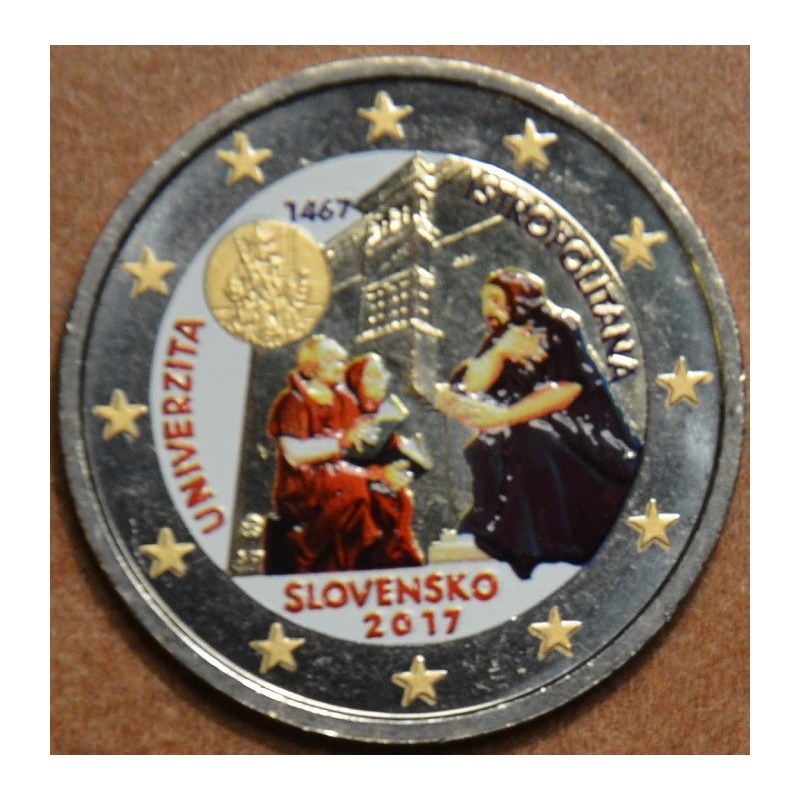 Euromince mince 2 Euro Slovensko 2017 - Univerzita Istropolitana II...