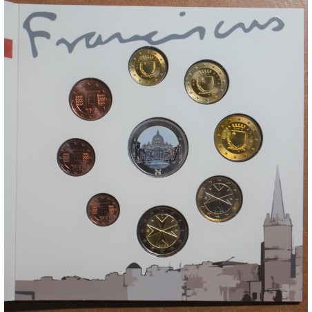 eurocoin eurocoins Malta 2013 limited set \\"Pope Franciscus\\" (BU)