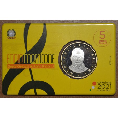 euroerme érme 5 Euro Olaszország 2021 - Ennio Morricone (Proof)