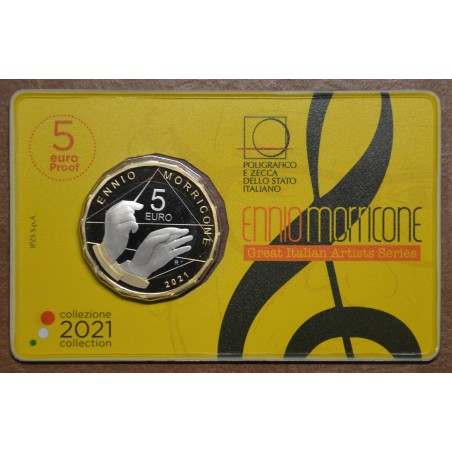 Euromince mince 5 Euro Taliansko 2021 - Ennio Morricone (Proof)