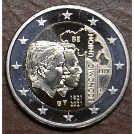 Euromince mince 2 Euro Belgicko 2021 - 100 rokov BLEU (UNC)