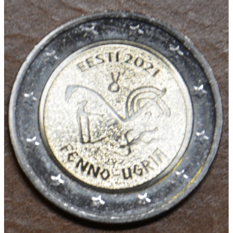 Euromince mince Poškodená 2 Euro Estónsko 2021 - Ugrofínski ľudia (...