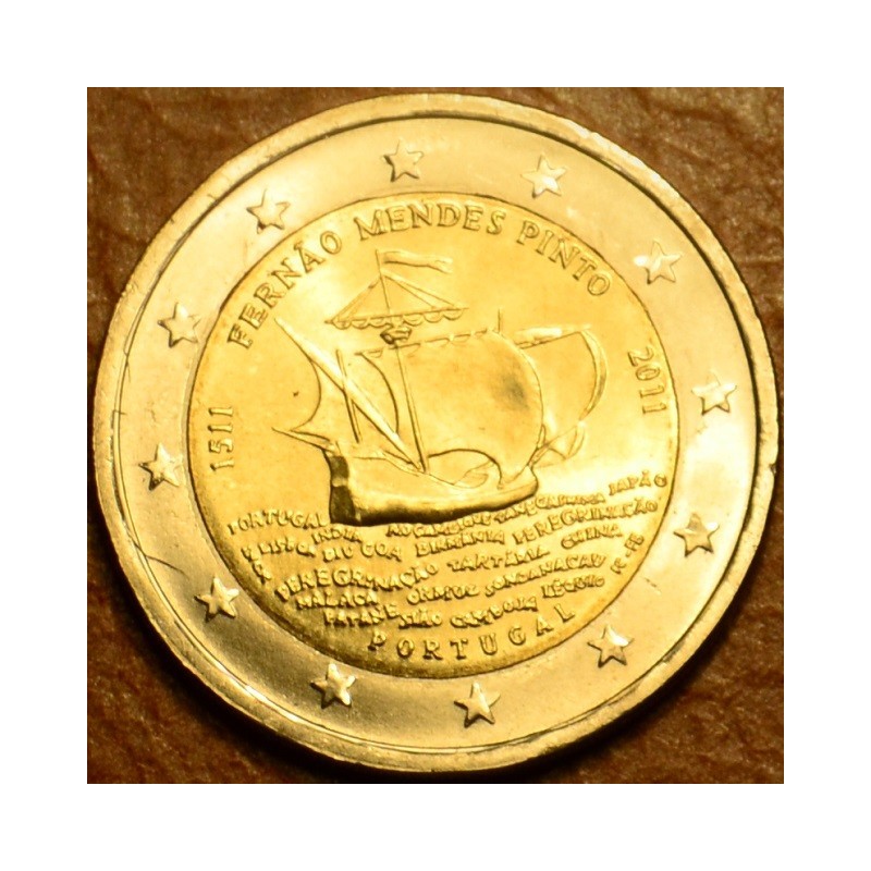 Euromince mince Poškodená 2 Euro Portugalsko 2011 - 500 rokov od na...