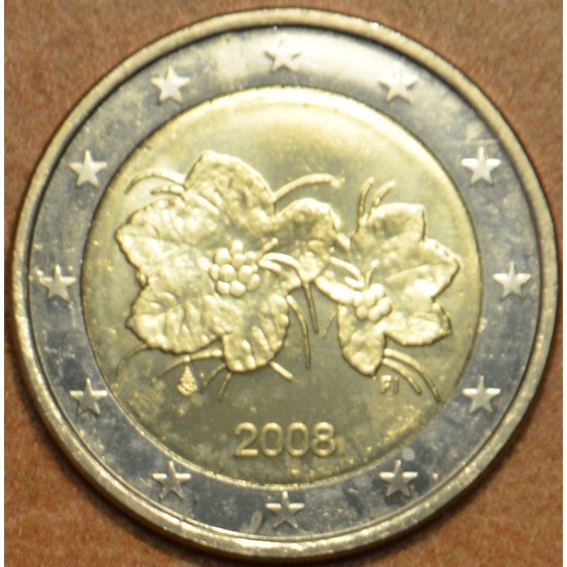 Euromince mince Poškodená 2 Euro Fínsko 2008 (UNC)