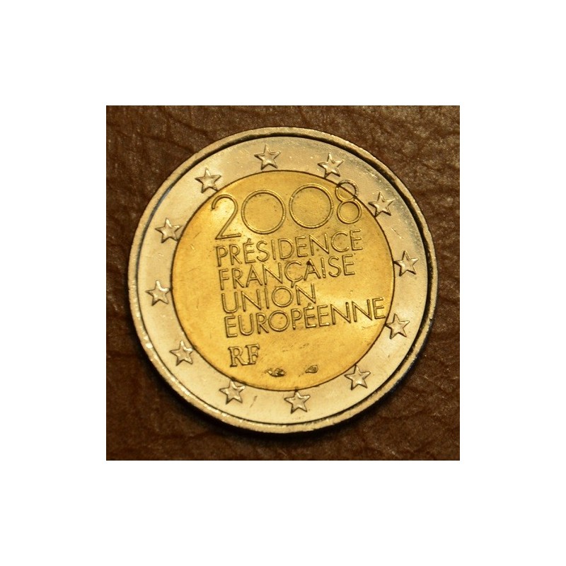 Euromince mince Poškodená 2 Euro Francúzsko 2008 - Predsedníctvo EÚ...