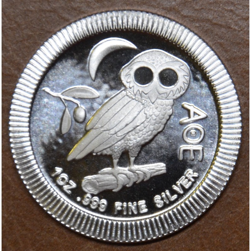 eurocoin eurocoins 2 dollars Niue 2021 Owl Athena (1 oz. Ag)